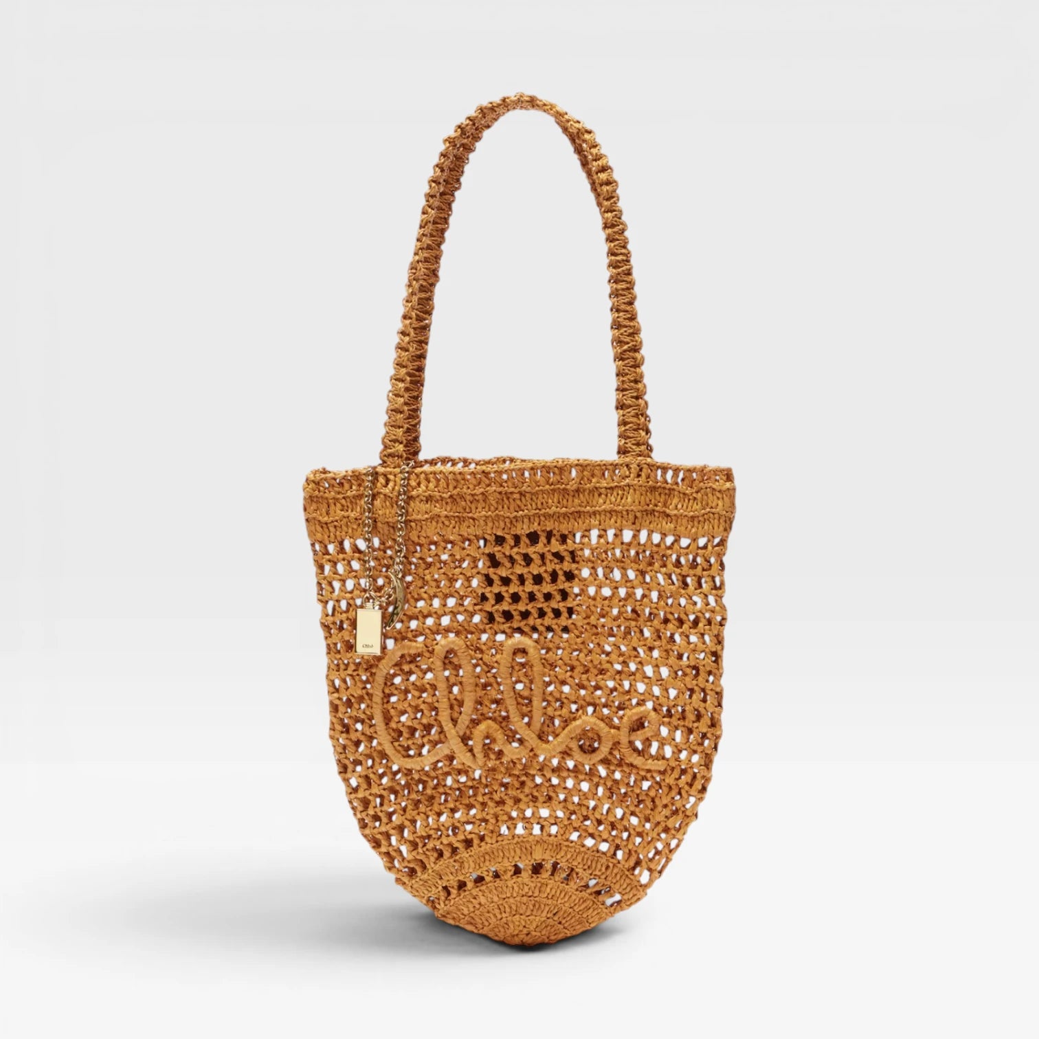 Chloé | Summer Banana tote bag in raffia