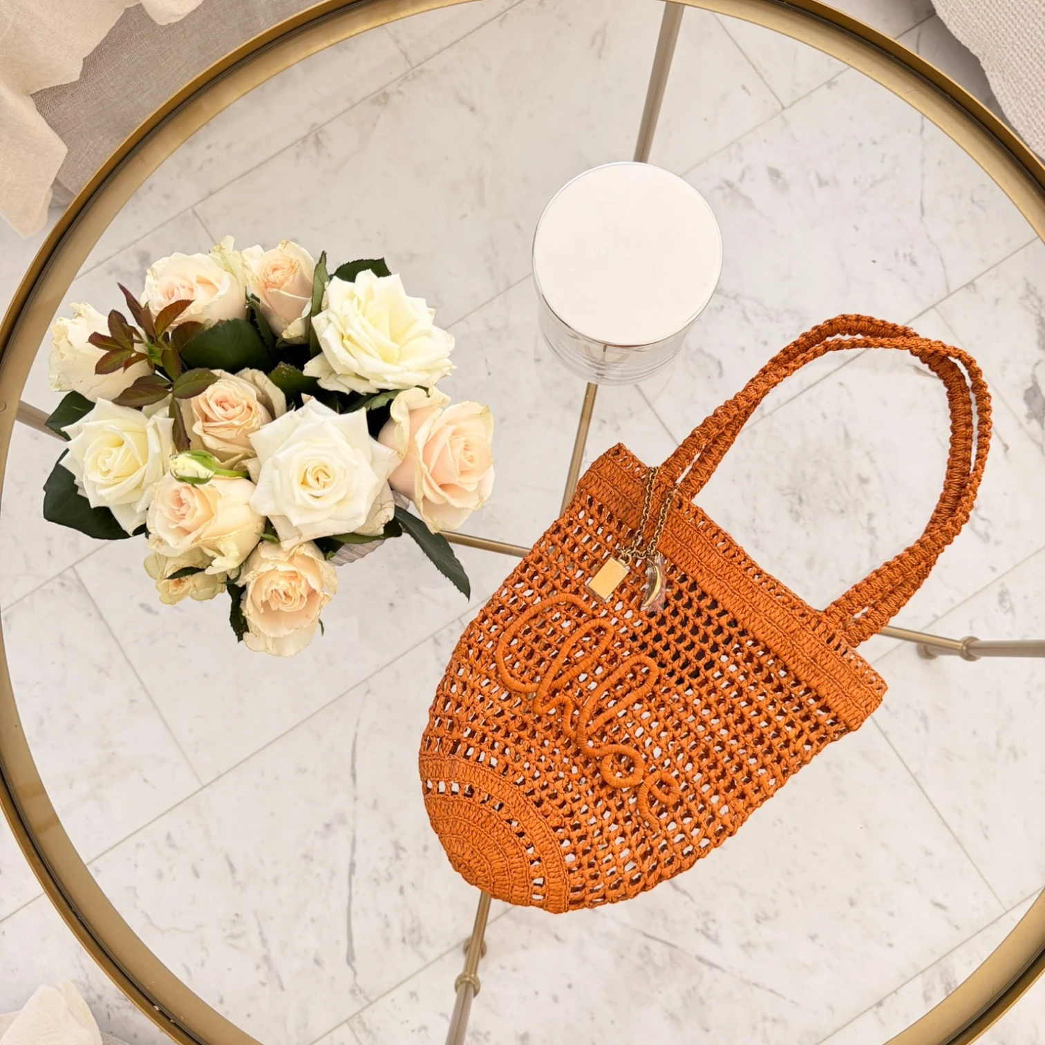 Chloé | Summer Banana tote bag in raffia