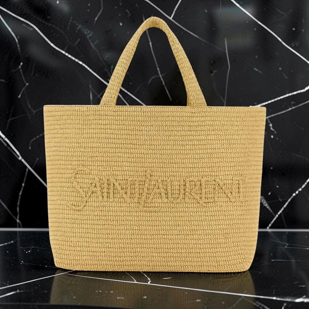 Saint Laurent | Extra Large Raffia tote bag