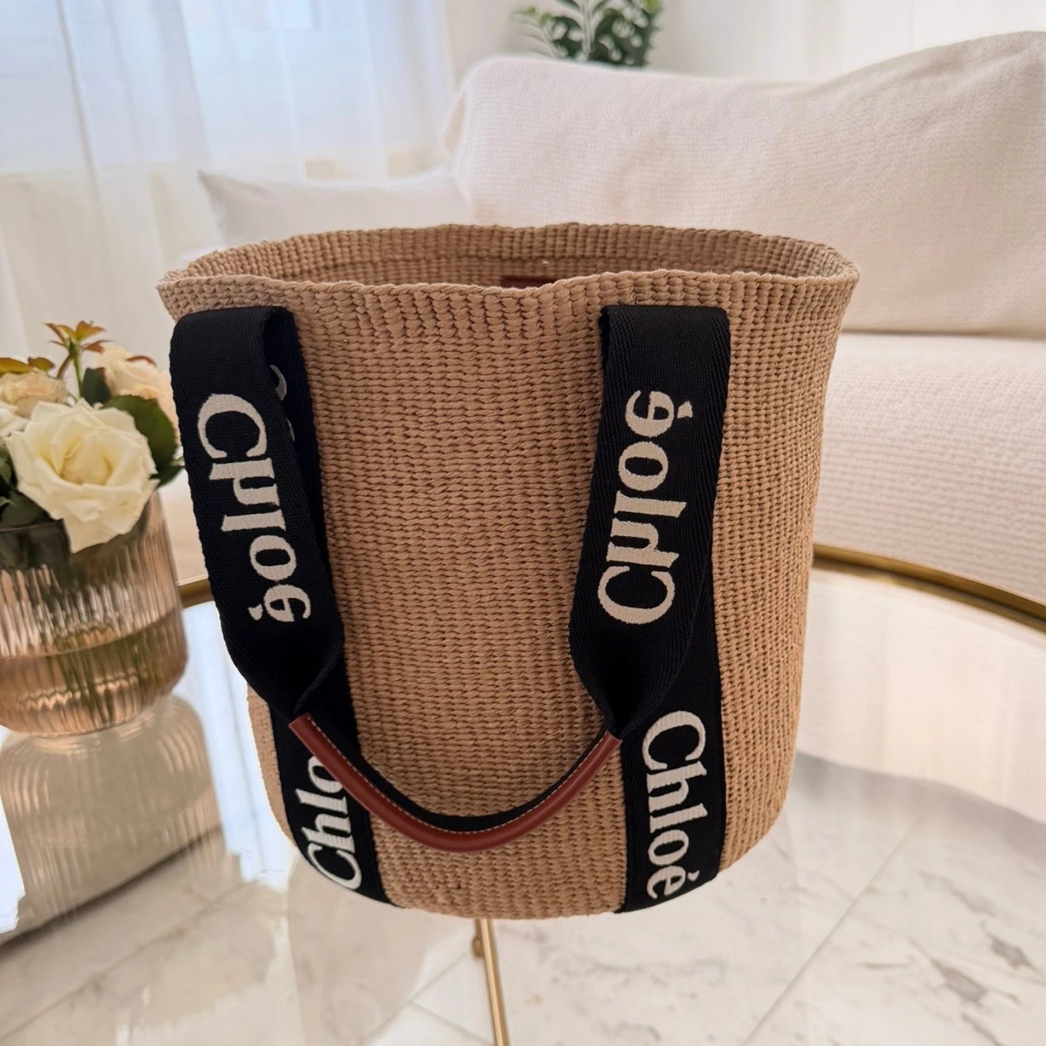 Chloé | Woody logo-strap tote bag