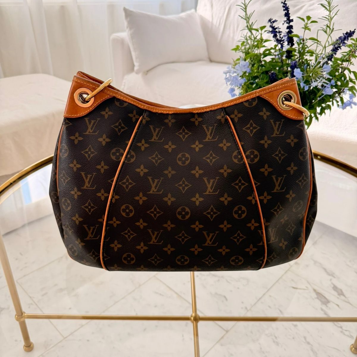 Back shot: Louis Vuitton Galliera PM Monogram tote bag available in Cyprus