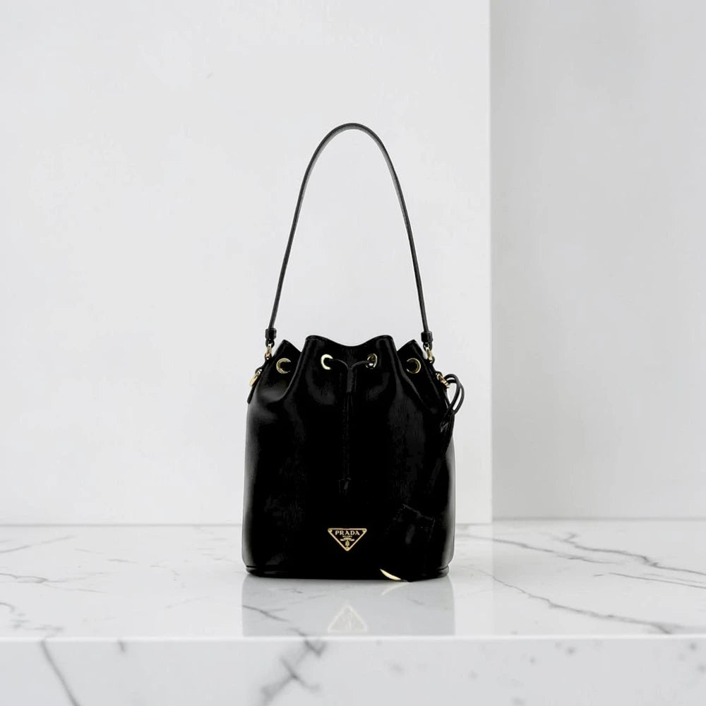 Prada | Leather bucket bag