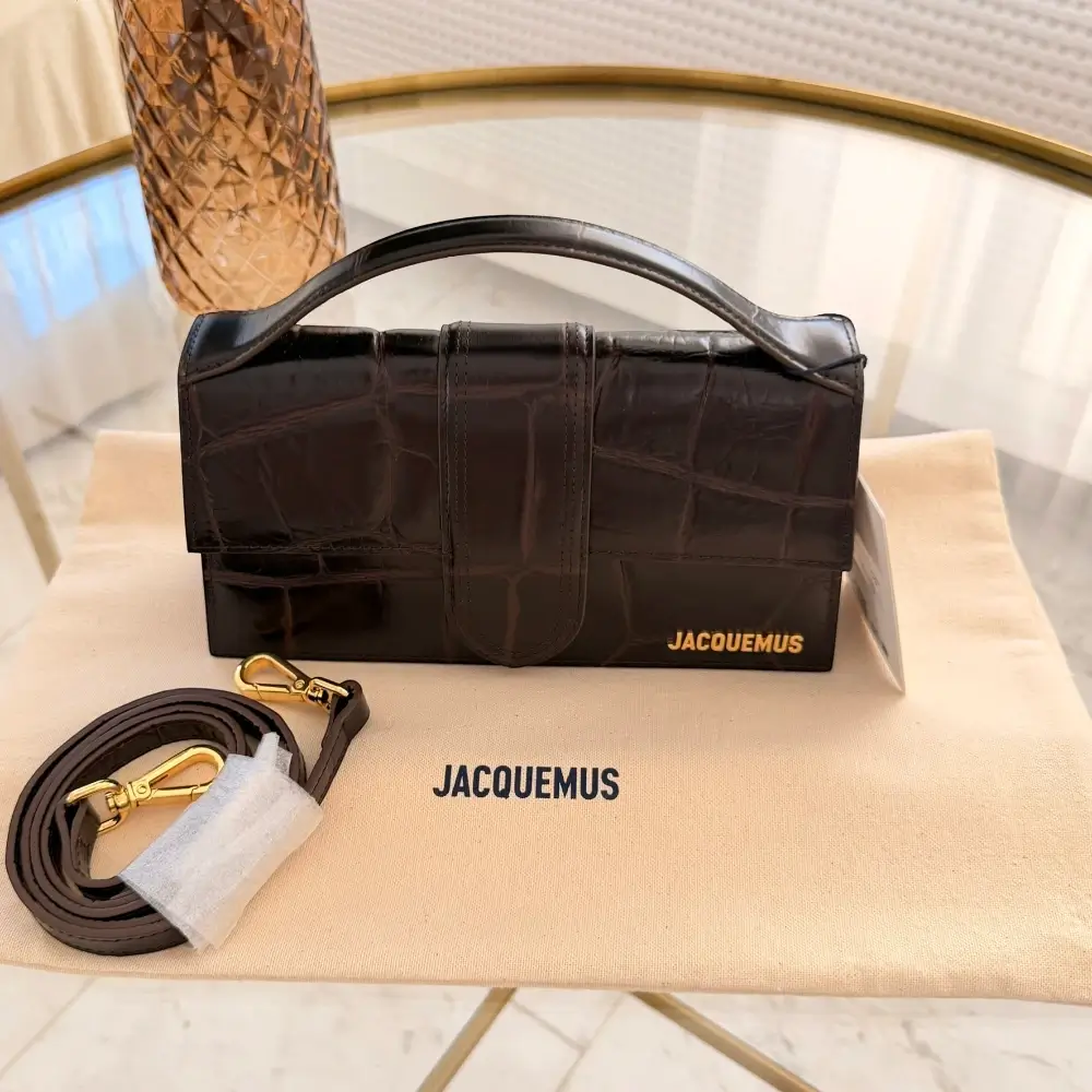 Jacquemus | The Large Bambino Croc Effect Flap Bag