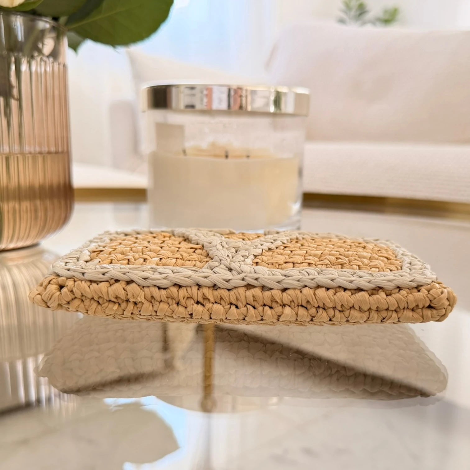 Valentino Garavani  | Viva Superstar small crochet clutch