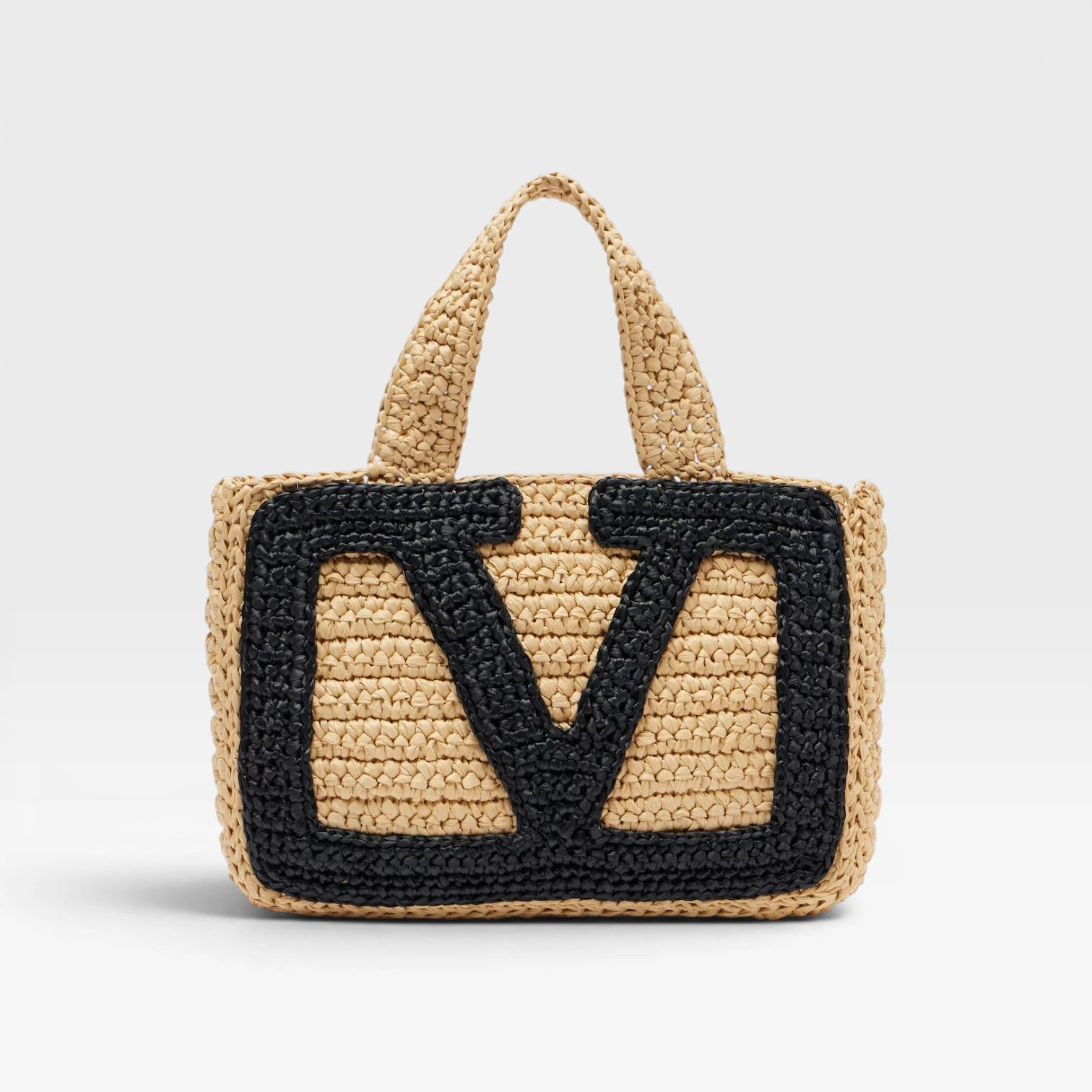 Valentino Garavani  | Viva Superstar small raffia tote bag