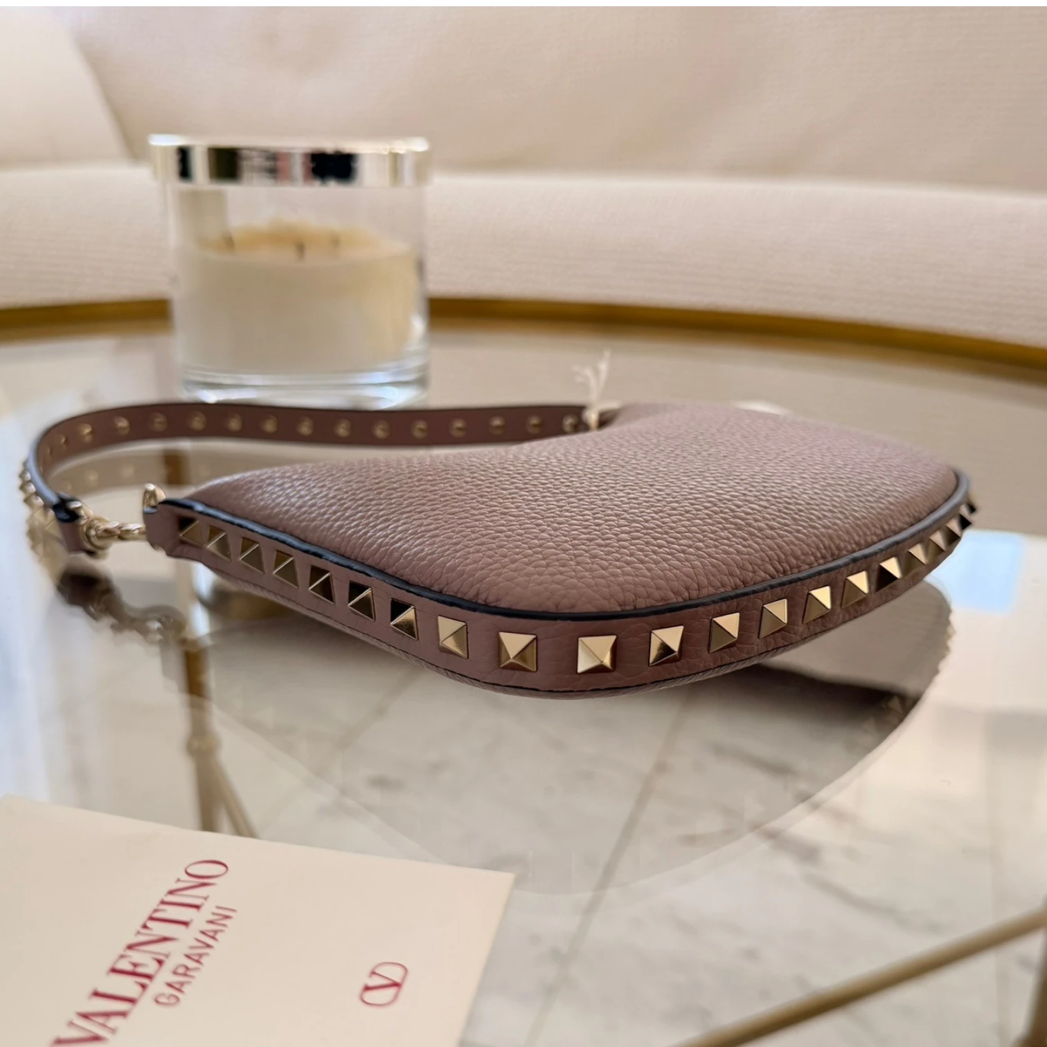 Valentino Garavani  | Mini Rockstud bag in grainy calfskin