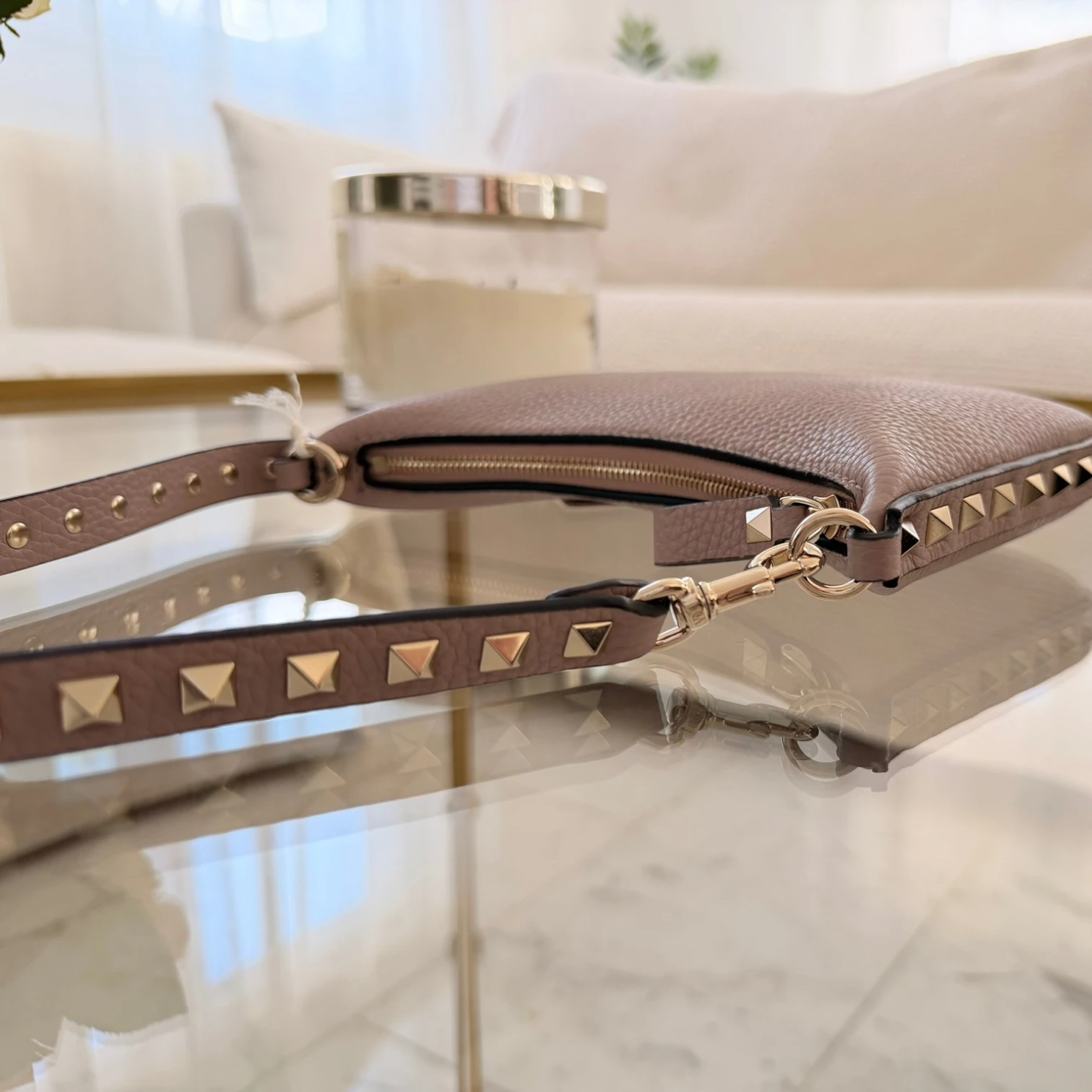 Valentino Garavani  | Mini Rockstud bag in grainy calfskin