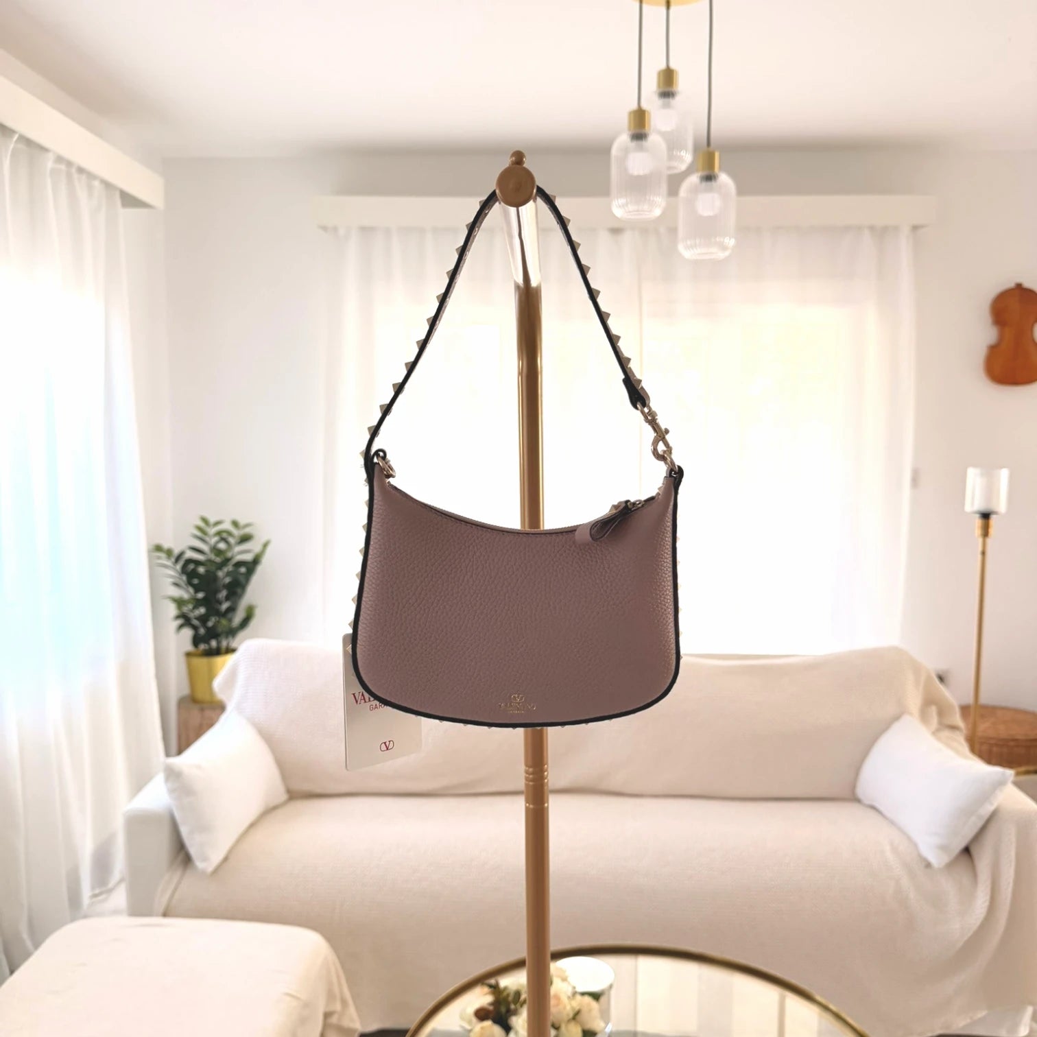 Valentino Garavani  | Mini Rockstud bag in grainy calfskin