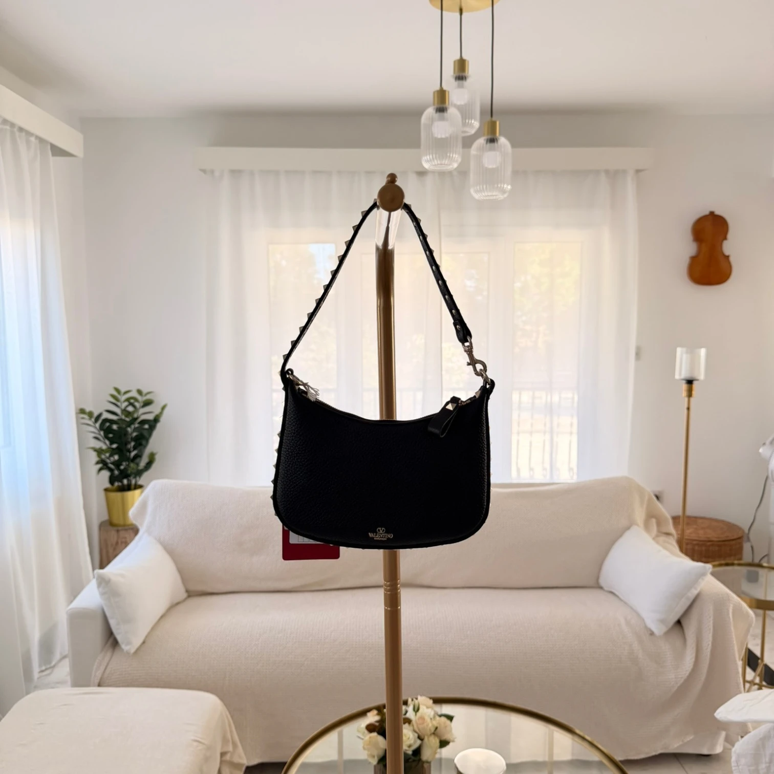 Valentino Garavani  | Mini Rockstud bag in grainy calfskin