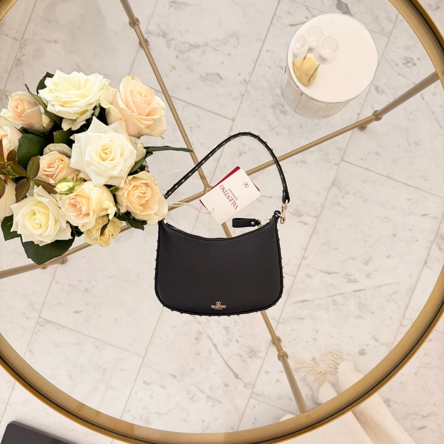 Valentino Garavani  | Mini Rockstud bag in grainy calfskin