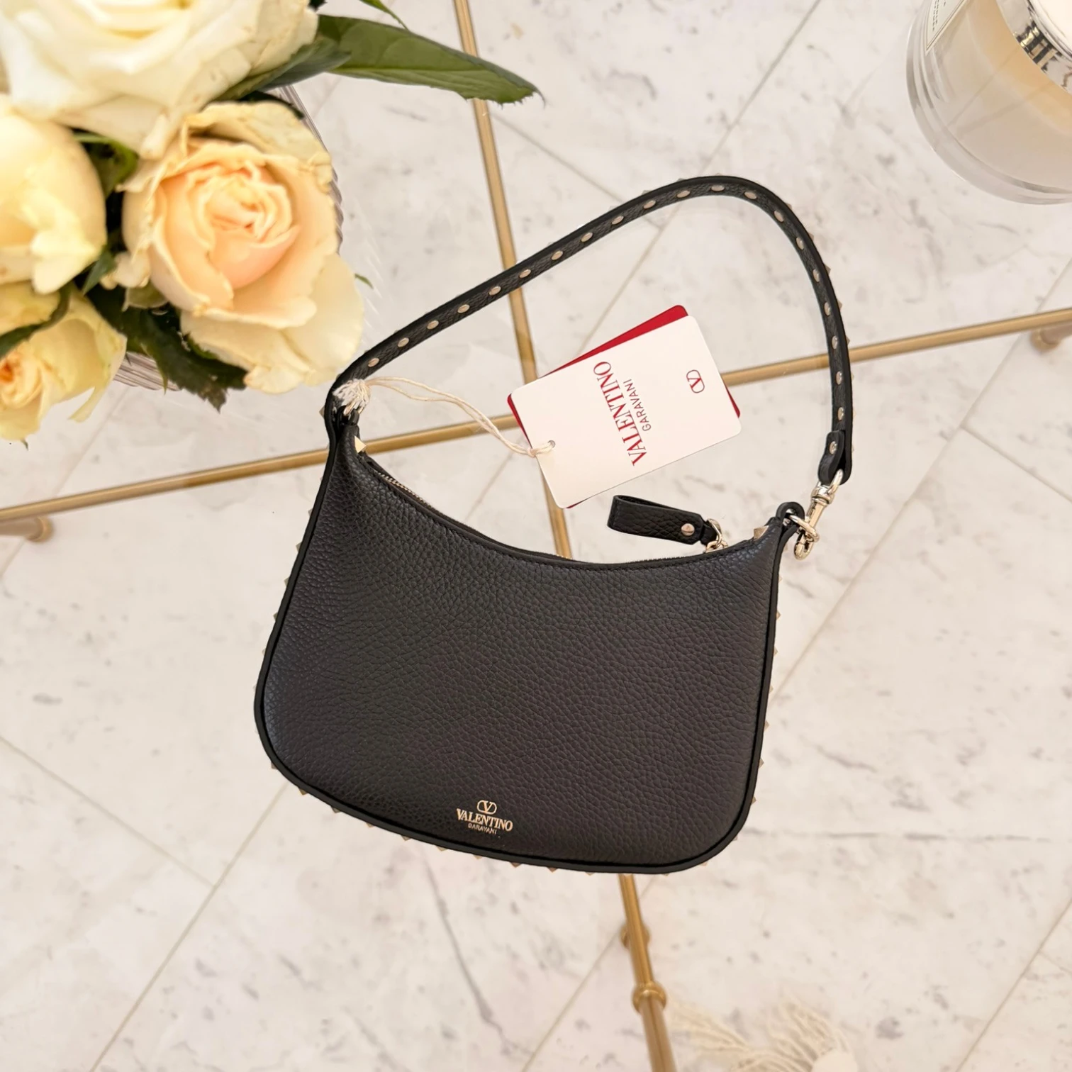 Valentino Garavani  | Mini Rockstud bag in grainy calfskin