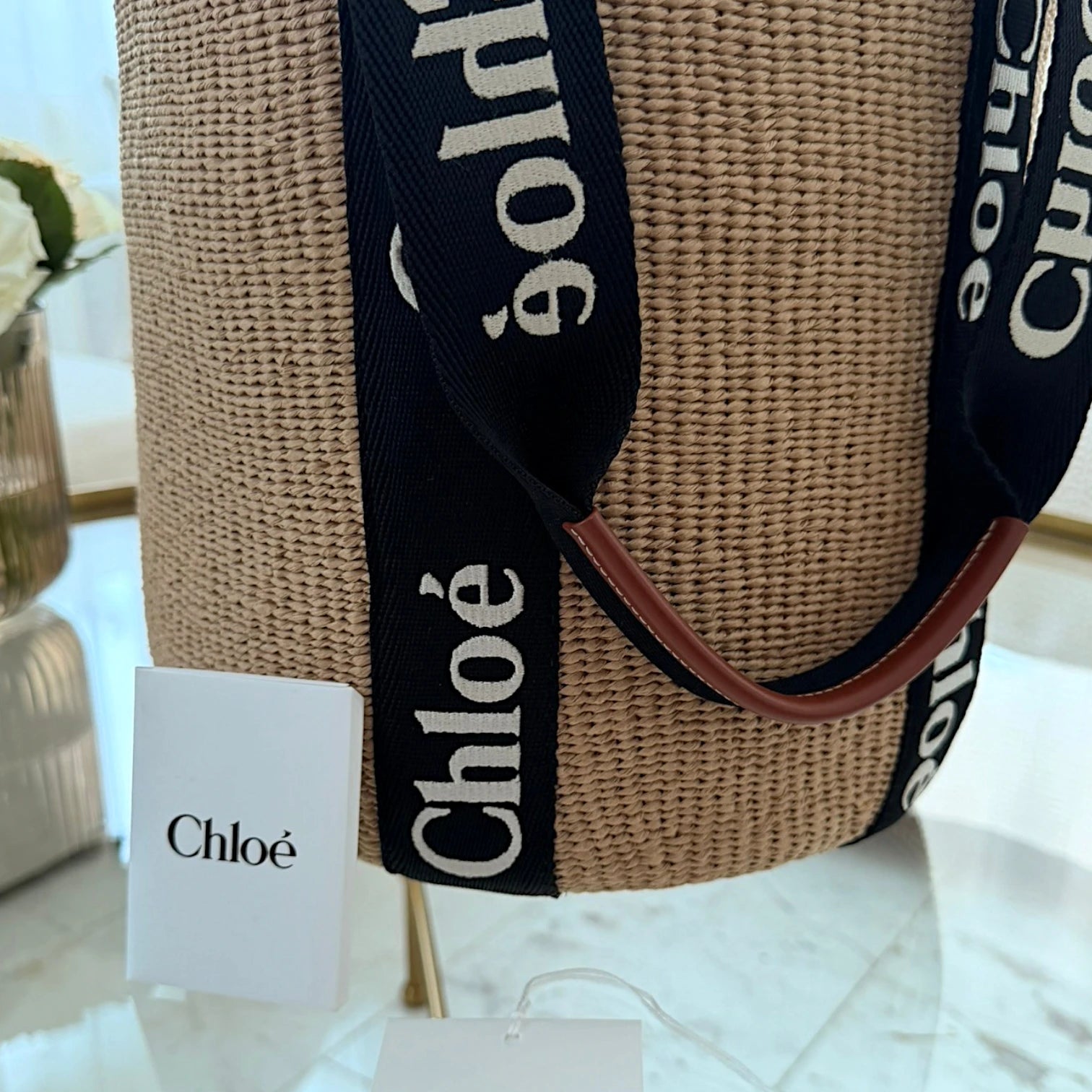 Chloé  | Woody logo-strap tote bag