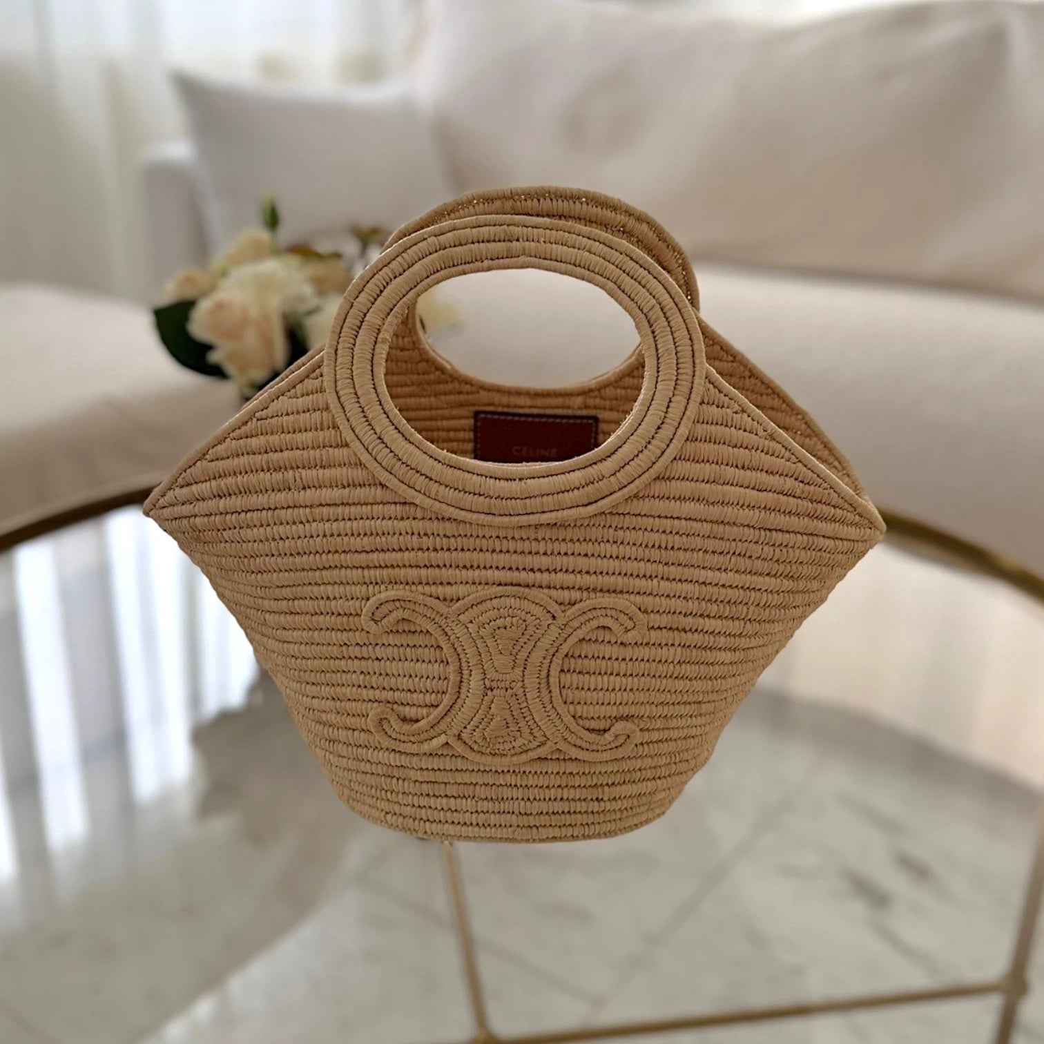 Celine  | Braided logo shoulder bag