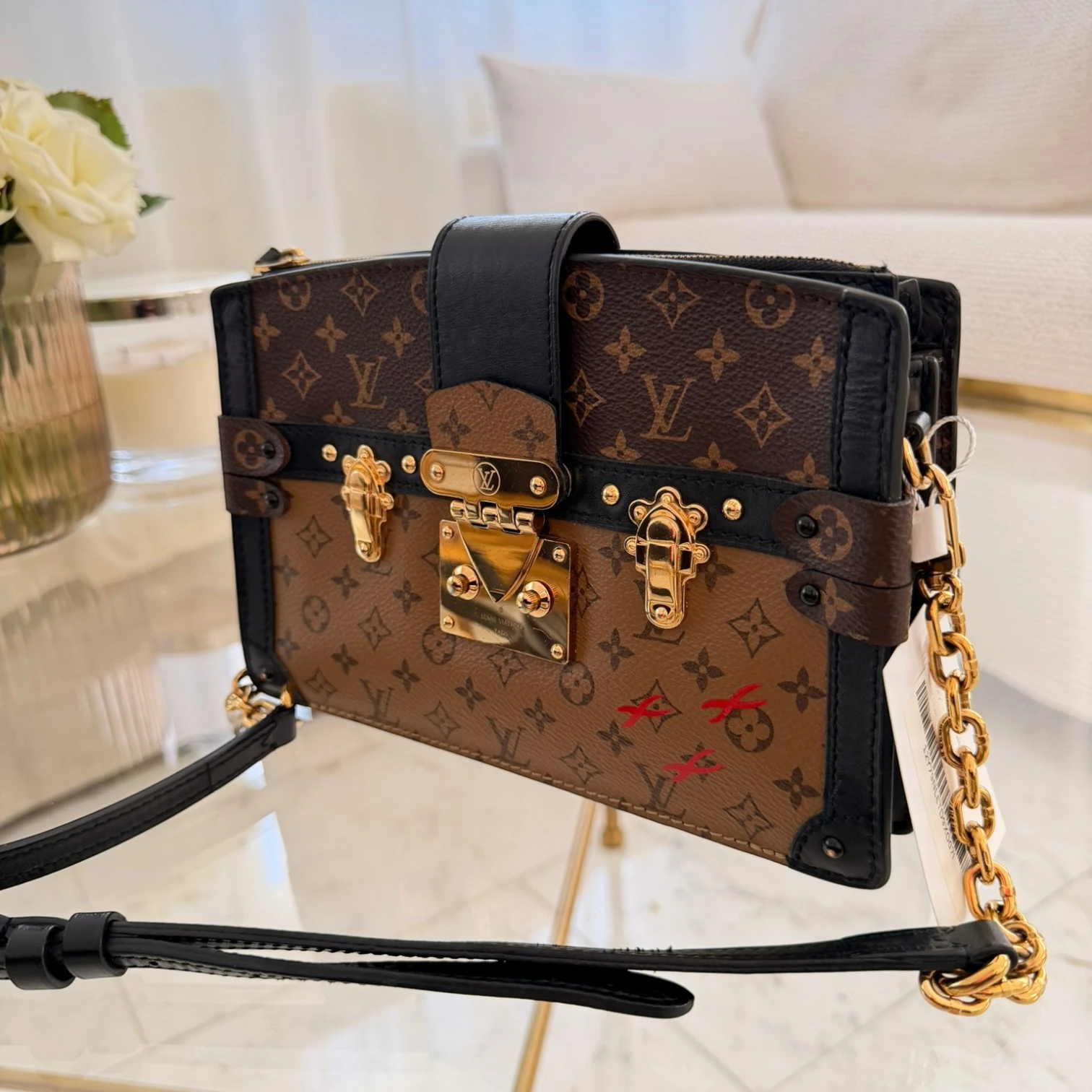 Louis Vuitton  | Monogram Reverse Trunk Clutch crossbody bag