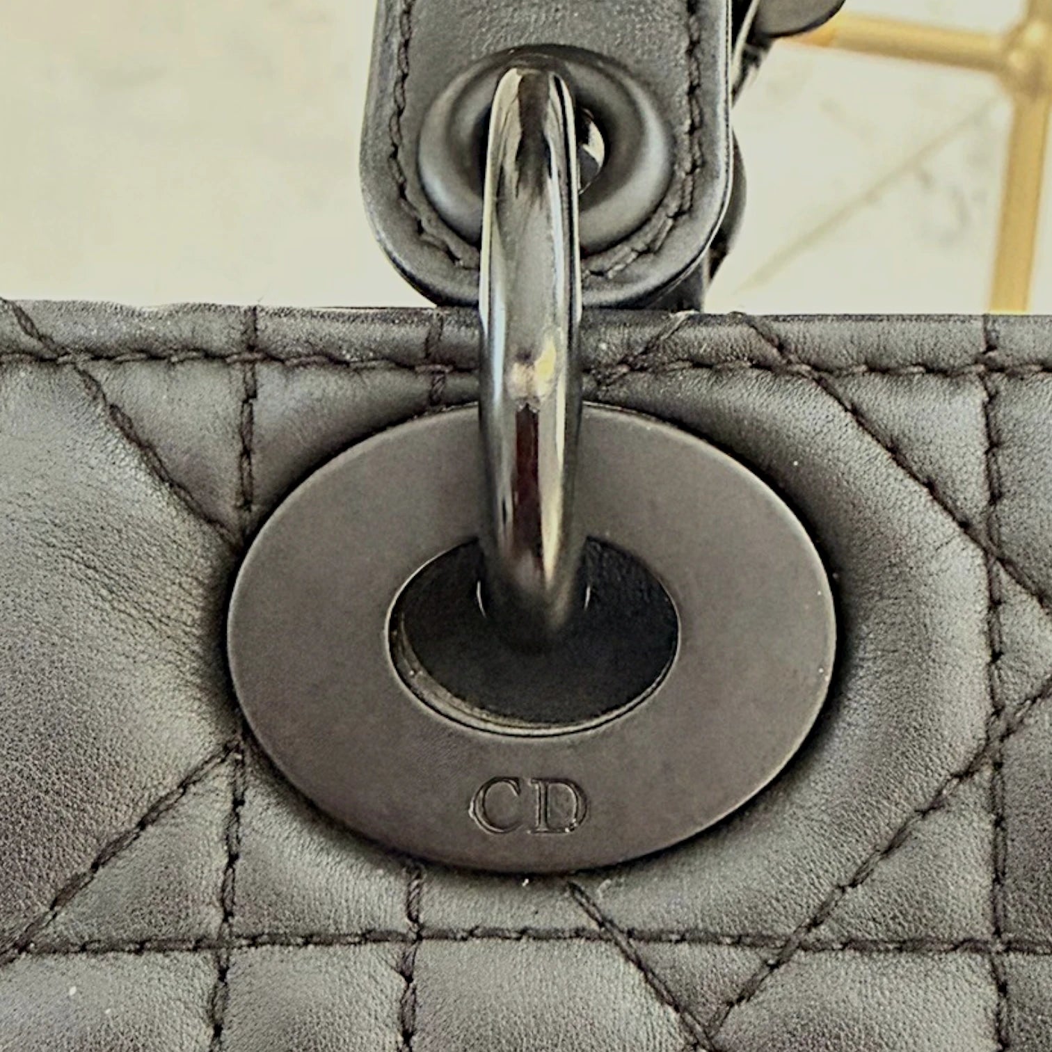 Dior  | Small Ultra Matte Calfskin Cannage My ABCDior Lady Dior satchel