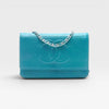 Chanel CC Caviar Wallet On Chain crossbody bag, turquoise caviar leather available in Cyprus 