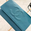 Chanel CC Caviar Wallet On Chain crossbody bag, turquoise caviar leather available in Cyprus 
