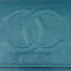 Detailed Chanel CC Caviar Wallet On Chain WOC crossbody bag, turquoise caviar leather available in Cyprus 