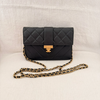 Chanel Quilt Golden Class Wallet On Chain crossbody bag, gold hardware available in Cyprus.