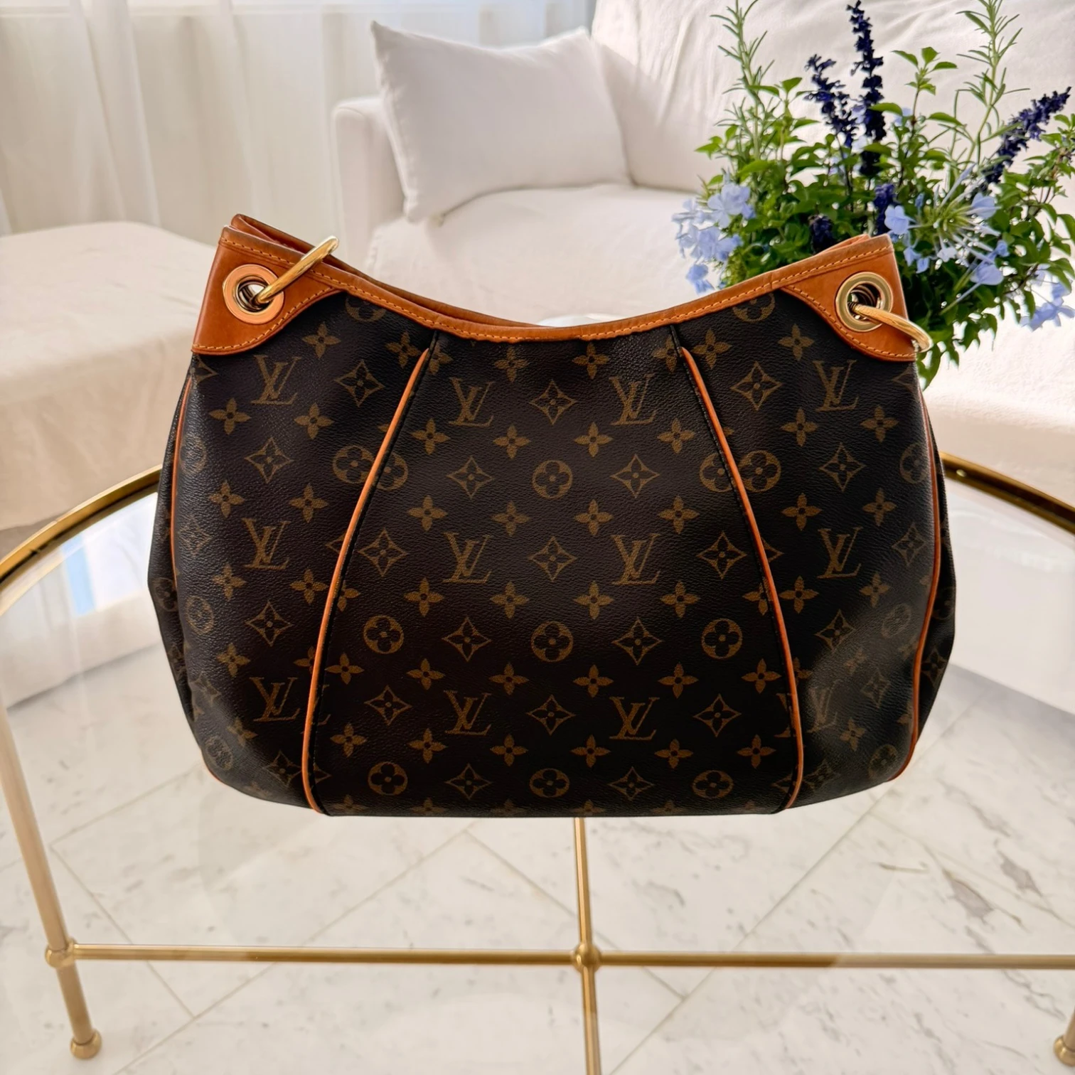 Back shot: Louis Vuitton Galliera PM Monogram tote bag available in Cyprus
