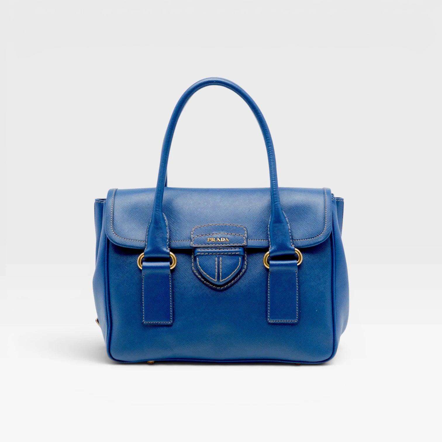 Prada | Saffiano Lux Pattina satchel Baltico