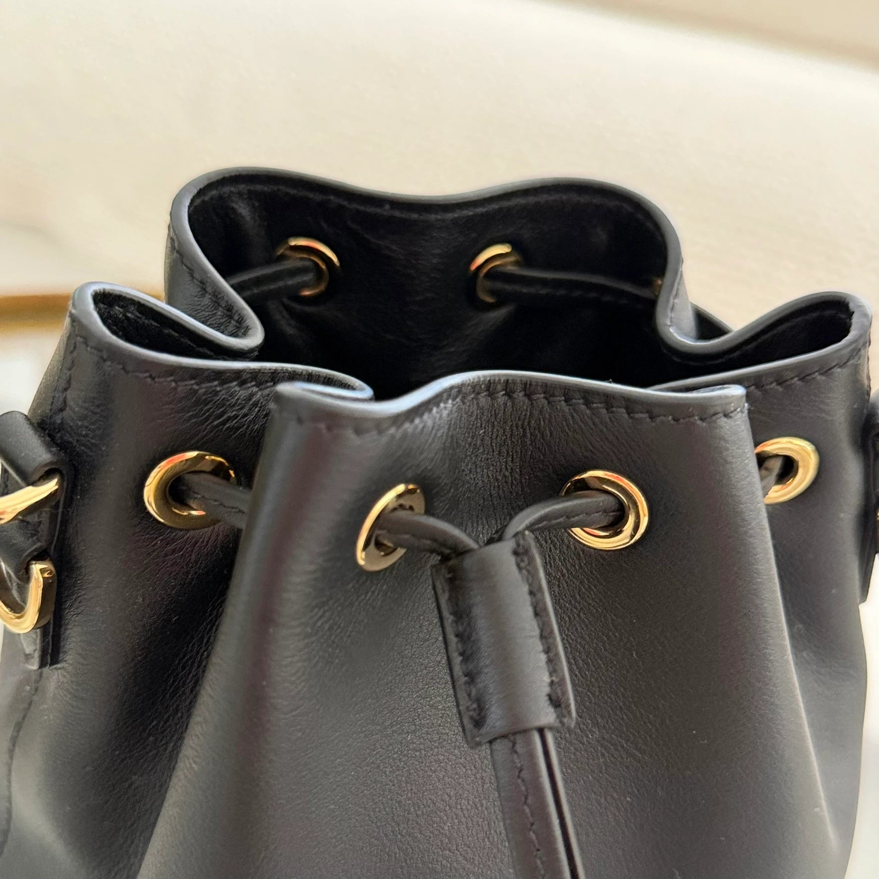 Prada | Leather bucket bag