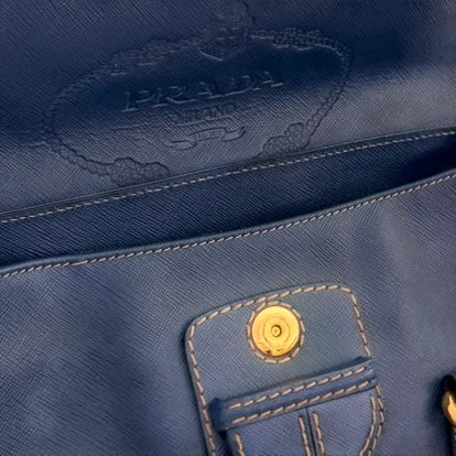 Prada | Saffiano Lux Pattina satchel Baltico