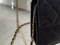 Chanel Quilt Golden Class Wallet On Chain crossbody bag, gold hardware